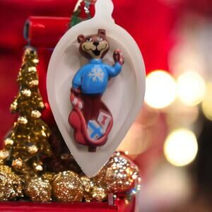 Christmas Ornament, Sugar Bear Vintage 1995  4" -Great Condition.